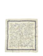 Dotted Flora Woo Scarf Cream Becksöndergaard