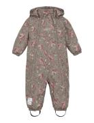 Snow Suit Aop Brown Minymo