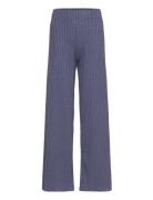 Tnrina Wide Glitter Rib Pants Blue The New
