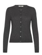 Rmwsofia Wool Ls Short Cardigan Grey RM By Rosemunde