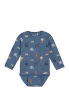 Body Ls Aop Blue Minymo