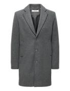 Onsmatthew Wool Coat Otw Noos Grey ONLY & SONS