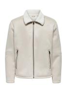 Onsroyce Shearling Jacket Otw Cream ONLY & SONS
