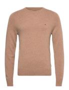 Lambswool Crew Neck Beige Tommy Hilfiger
