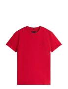 Essential Cotton Reg Fit Tee Ss Red Tommy Hilfiger