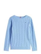 Cotton Cable Sweater Blue Tommy Hilfiger