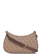 Noelle Ii Top Zip Shoulder Bag Beige GUESS