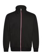 Global Stripe Zip Through Black Tommy Hilfiger