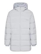 Ls Bonded Chnnld Long Hooded Puf Grey Calvin Klein