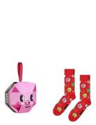 1-Pack Holiday Pig Sock Gift Set Pink Happy Socks