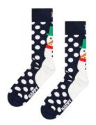 Jumbo Snowman Sock Navy Happy Socks
