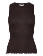 Rwbeatrice Sl Boxer Top Black Rosemunde