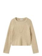 Nkfrikine Ls Short Knit Pullover Pb Beige Name It