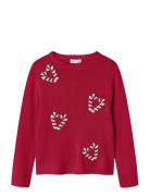 Nkfrajul Ls Loose Knit Red Name It