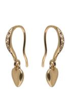 Dixie Heart Earrings Gold-Plated Gold Pilgrim