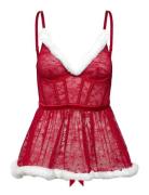 Sd Wired Santa Allover Lace Red Hunkemöller