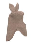 Balaclava Ears Wool Fleece Beige Huttelihut