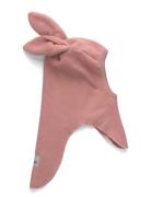Balaclava Ears Cotton Fleece Pink Huttelihut