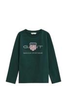 Archive Shield Ls T-Shirt Green GANT