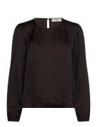 Rwmessina Ls Regular Blouse Brown Rosemunde