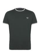 Twin Tipped T-Shirt Khaki Fred Perry