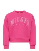 Kmgsweat Ls Crew Osz Stat Swt Noos Pink Kids Only