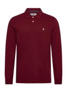 Ls Cttn Tncl Piq Pol Burgundy Original Penguin