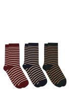 Lydia Socks 3-Pack Burgundy Mp Denmark