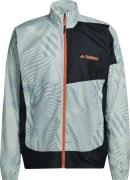 Men's Terrex Trail Running Printed Wind Jacket Lingrn/Maggre