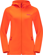 Jack Wolfskin Women's Baiselberg Hooded Full Zip Vibrant Orange