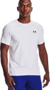 Under Armour Men's UA HG Armour Fitted Short Sleeve White