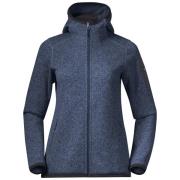 Bergans Women's Kamphaug Knitted Hoodie Orion Blue