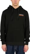 Knowledge Cotton Apparel Men's Oversized Badge Hood Sweat Black Jet