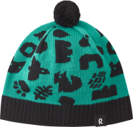 Kids' Beanie Kuviot Dark Aqua 7851