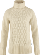 Women's Övik Cable Knit Roller Neck Chalk White