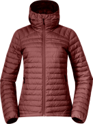 Bergans Women's Lava Light Down Jacket With Hood Amarone Red