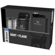 Stanley Adventure Shot + Flask Gift Set Matte Black