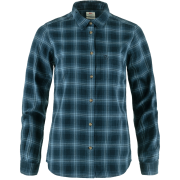 Fjällräven Women's Övik Flannel Shirt Dark Navy-Indigo Blue