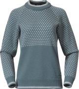 Bergans Women's Alvdal Wool Jumper  Grey Sage/Vanilla White