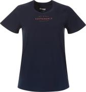 Bergans Women's Graphic Tee Navy Blue/Terracotta