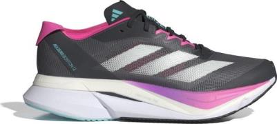 Adidas Women's Adizero Boston 12 Grey/Black/Lucid Pink