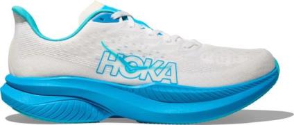 Hoka Men's Mach 6 White/Skyward Blue