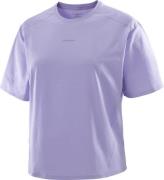 Salomon Women's Trackline Short Sleeve Tee Violet Tulip