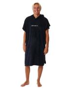 Rip Curl Brand Hooded Poncho Black/Grey