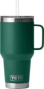 Yeti Rambler 1L Straw Mug Black Forest Green