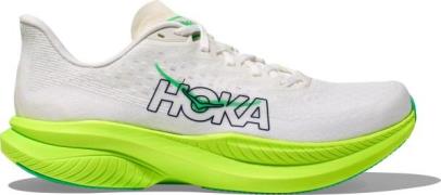 Hoka Men's Mach 6 White/Neon Lime