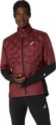 Asics Men's Road Winter Jacket Dark Red Planet