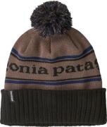 Patagonia Powder Town Beanie Park Stripe: Marlow Brown