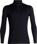 Icebreaker Men's 200 Oasis Long Sleeve Half Zip Black