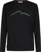 Icebreaker Men's Merino 150 Tech Lite Long Sleeve Tee Rainer Ridge Bla...
